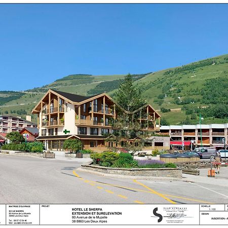 Hotel Le Sherpa Les Deux Alpes Exterior foto