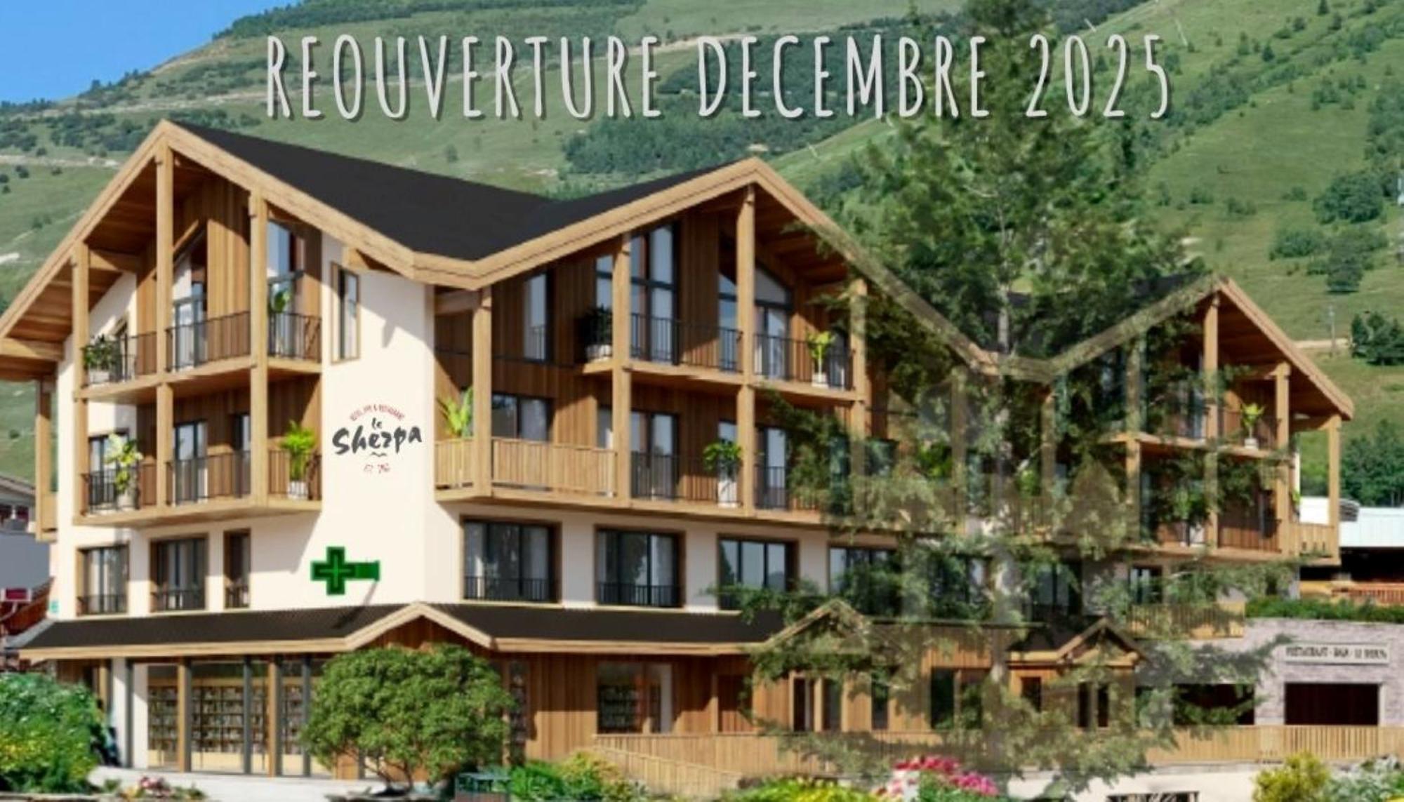 Hotel Le Sherpa Les Deux Alpes Exterior foto